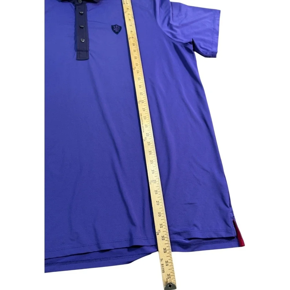 Greyson XXL Golf Polo Purple BHCC 1912 Wolf Logo‎ Short Sleeve Mens